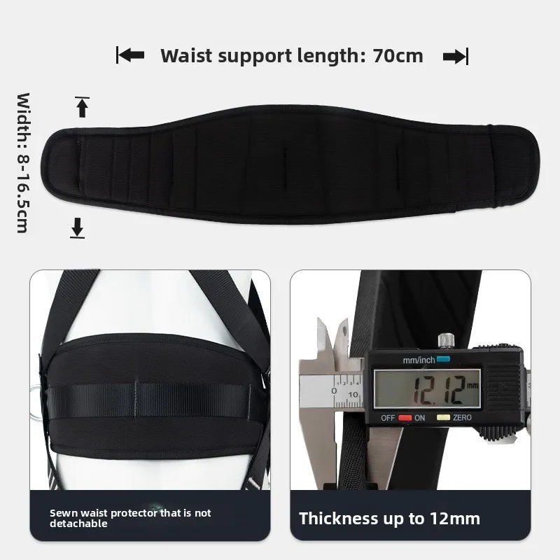 Five-point High Altitude Work Safety Belt Full Body Safety Harness Outdoor Rock Climbing Training Protect Equipment Safety Rope