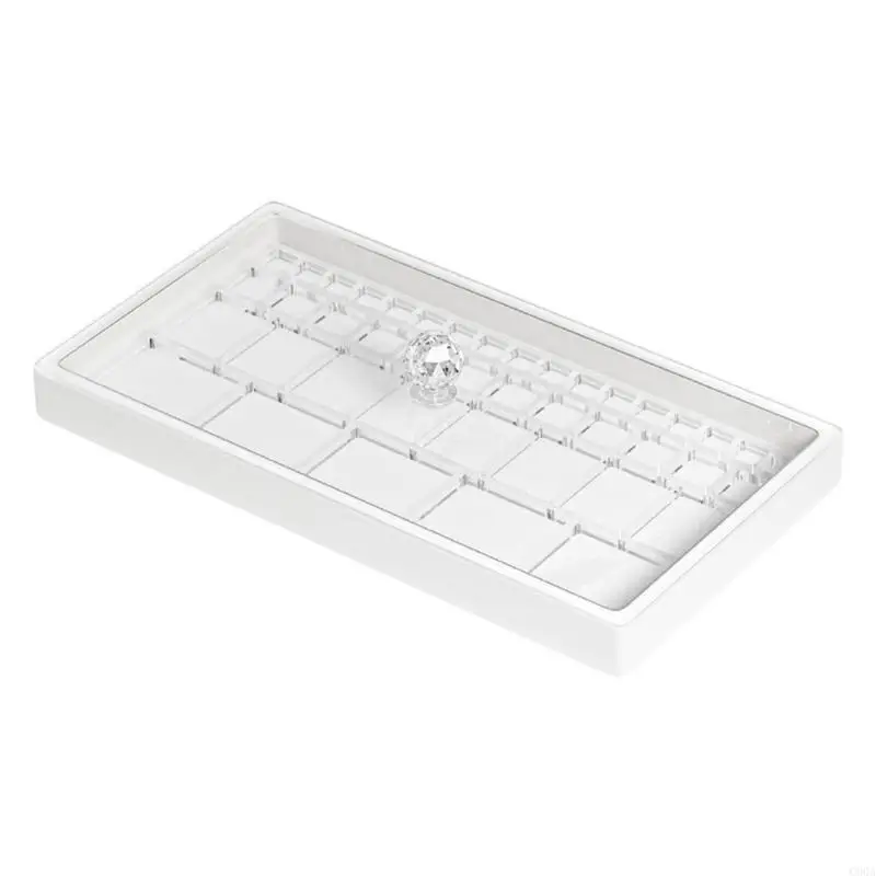 C90A Acrylic Watch Parts Dustproof Box Watch Parts Storage for Repair Enthusiasts