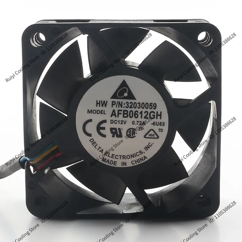 Delta 5V 24V 48V DC 12V 0.72A AC EC 6025 60X60X25MM 6CM four-wire PWM temperature control Large air volume AFB0612GH cooling fan