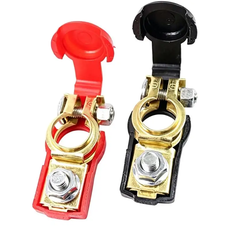 Battery Terminals Clamp Positive & Negative Set Car Caravans Motorhome Quick Release Battery Terminals