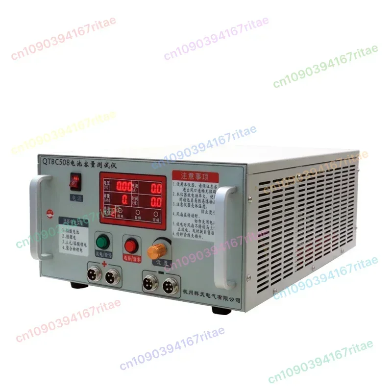 for QTBC508 Battery Capacity Discharge Tester 1A-20A 12V-98V For Ternary Manganese Lithium Polymer Battery
