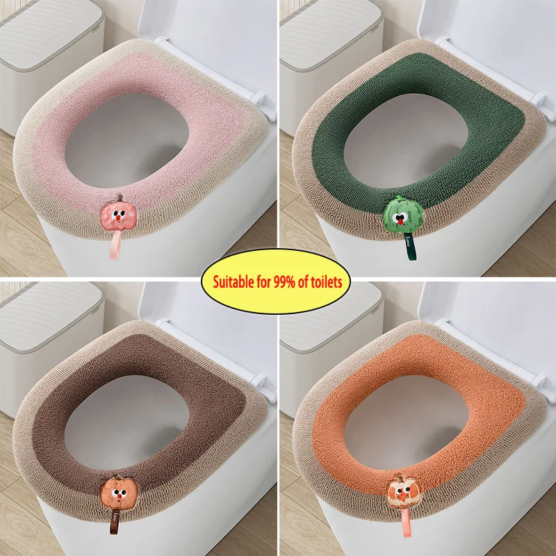 Universal Home Toilet Seat Cushion Domestic soft Toilet cape Cover Closestool mat Four Seasons warm WC Winter Thickened rim case