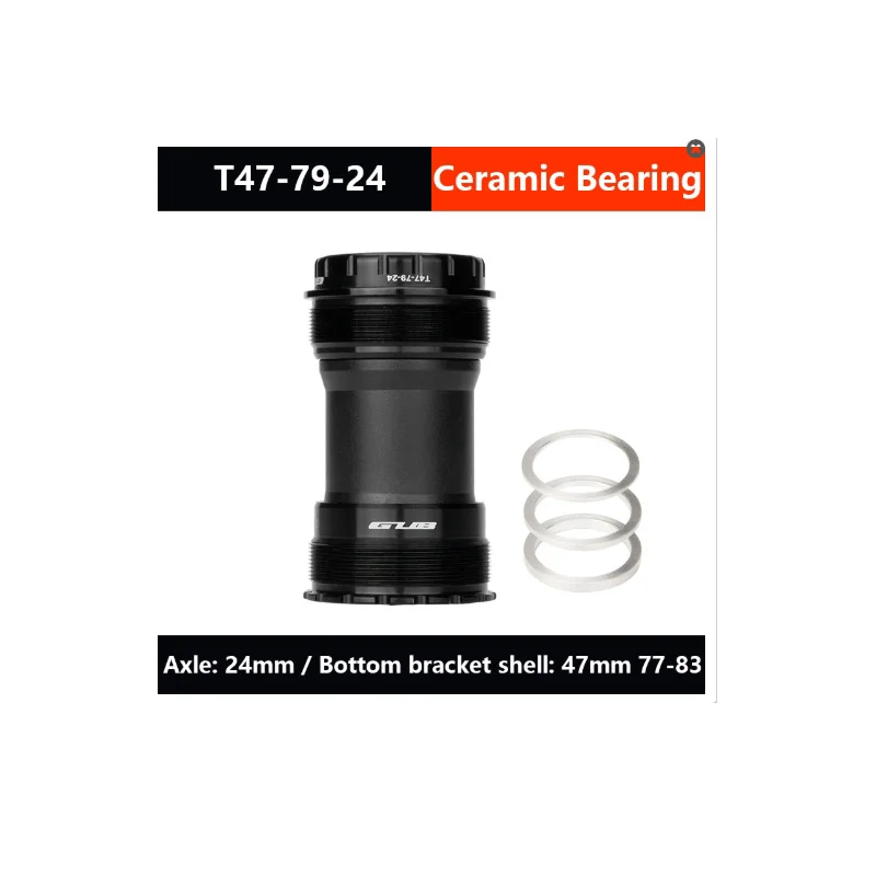 

GUB T47-79-24 Нижний кронштейн из алюминиевого сплава для велосипеда T47 Керамические резьбы Центральная ось Износостойкий и устойчивый к коррозии