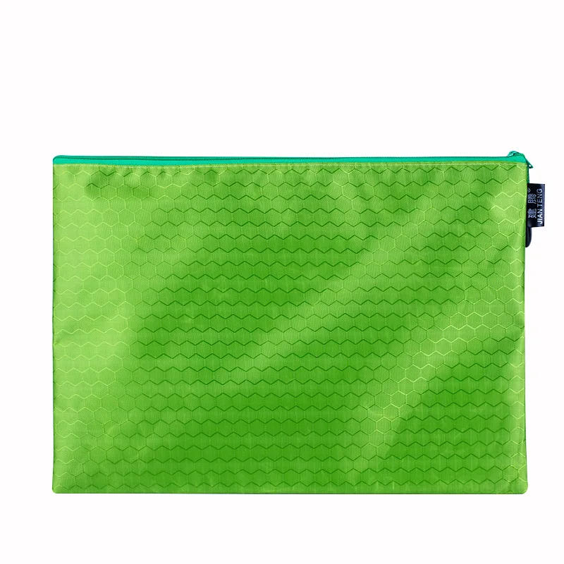 1pc Mesh Zipper Pouch Document Bag Waterproof Zip File Folders A4 School Office Supplies Pencil Case Storage Bags