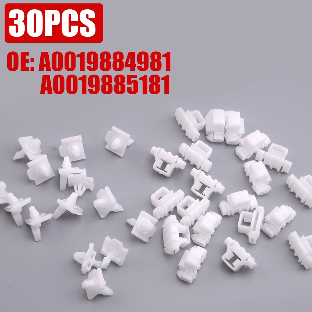 

30Pcs Car Side Door Moulding Trim Fixed Clips Car Interior Accessories for Sacco 190 W201 W124 A124 S124 A0019884981 A0019885181