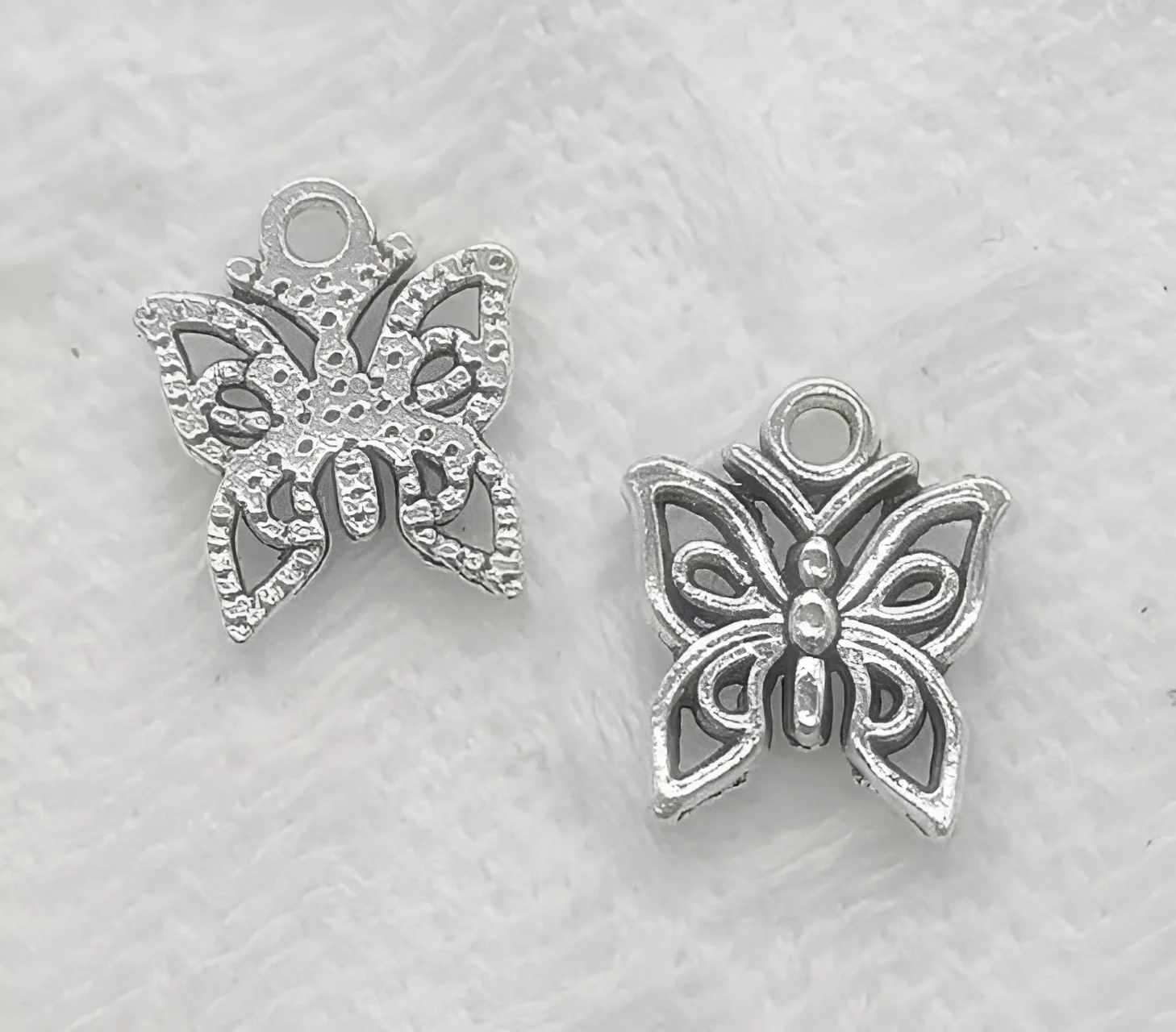 35pcs  14x12mm   Alloy butterfly design charms for jewelry making    HWH1259