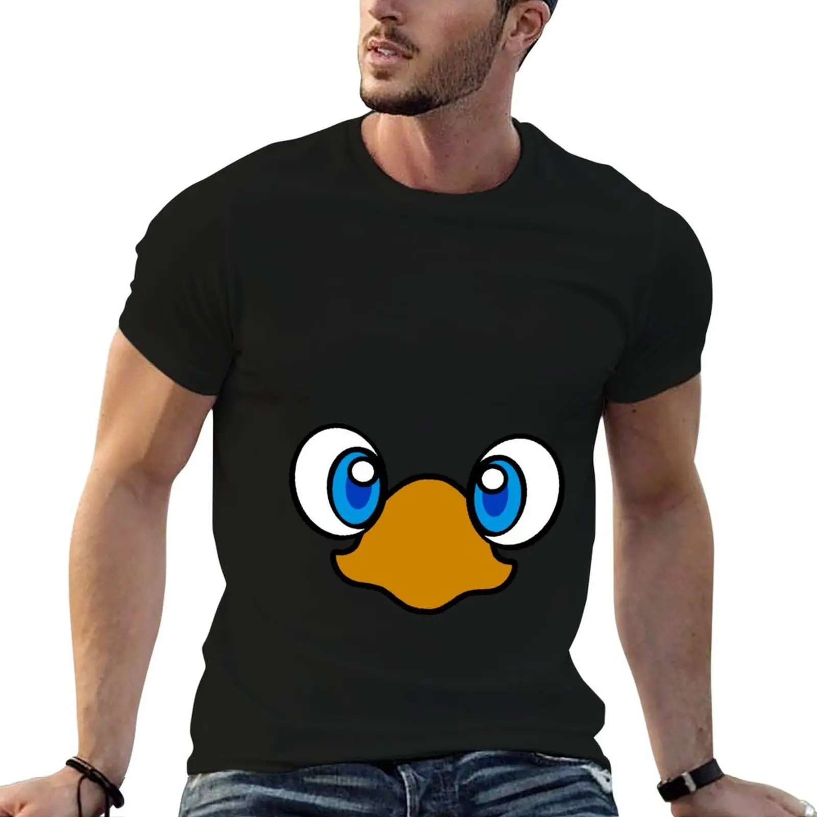 

Electric de Chocobo T-Shirt man graphic t shirt black cotton t-shirt plain for man package T-Shirt
