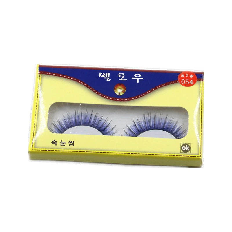 1 pairs colorful exaggerated fake eyelash fashion 3D natural fake eyelashes makeup tool