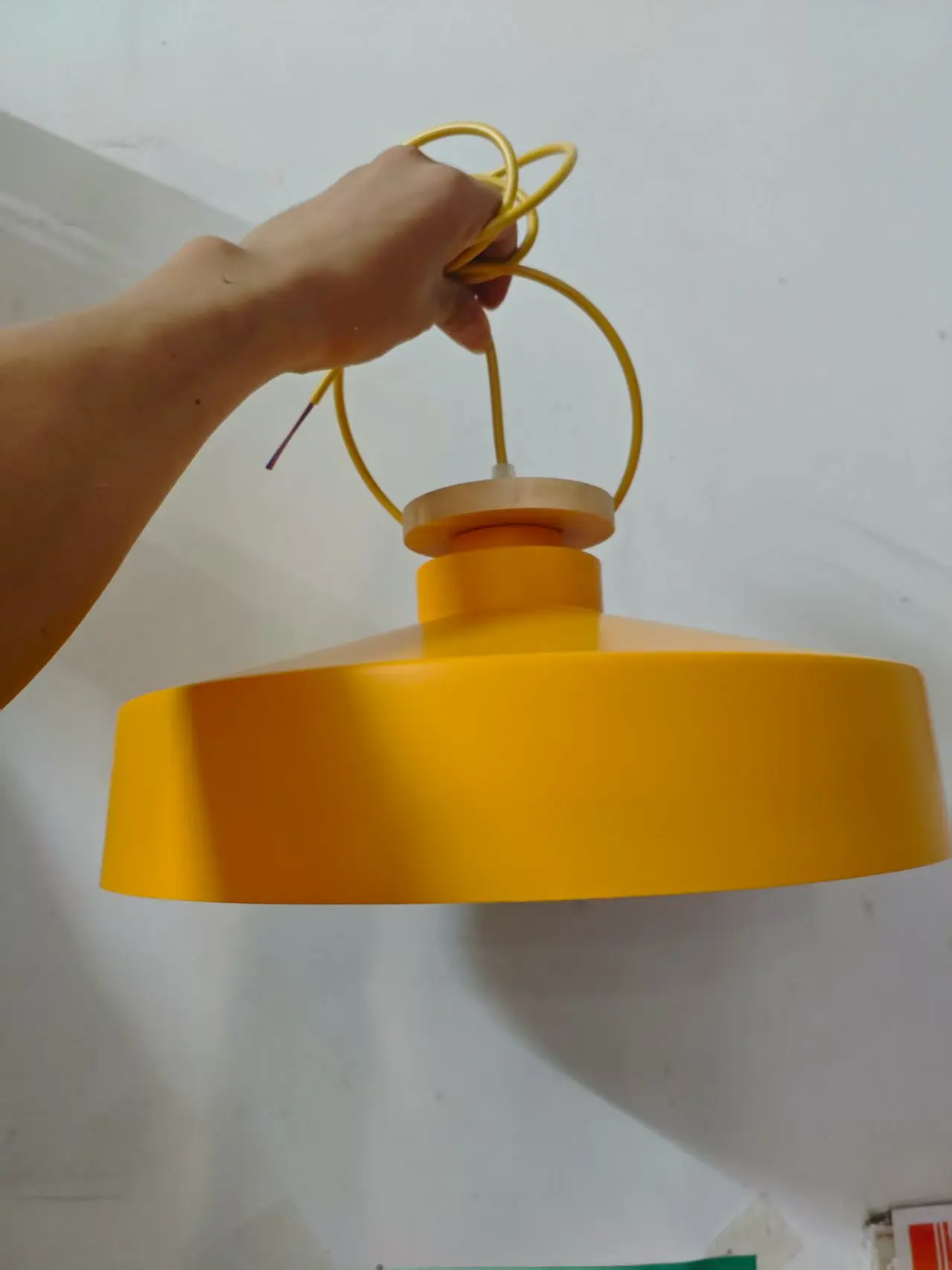 

GEW Minimalist Macaron Pendant Light E27 Wood Hanging Lamp for Restaurant Bar Dining Table Wedding Decorative Luminaire