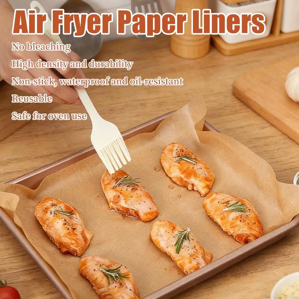 50Pcs Parchment Paper Baking Sheets Non-Stick Precut Baking Parchment Baking Paper Will Not Curl Burn Wax Paper