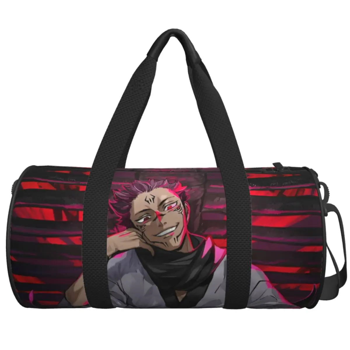 Satoru Gojo Sport Bags Japanese Mange with Shoes Gym Bag Outdoor Male Female Custom Handbag Travel Retro Fitness Bag