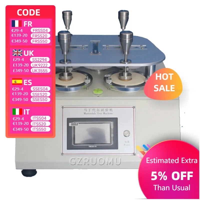 Leather & Fabric Wear Resistance Tester, Pilling Friction Testing Machine for Woven Cloth and Leather Belts