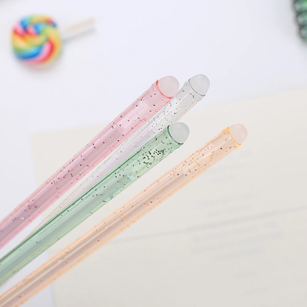

10 Pcs Pen Gel Ink Pens Roller with Pendant Chic Plastic Students Writing