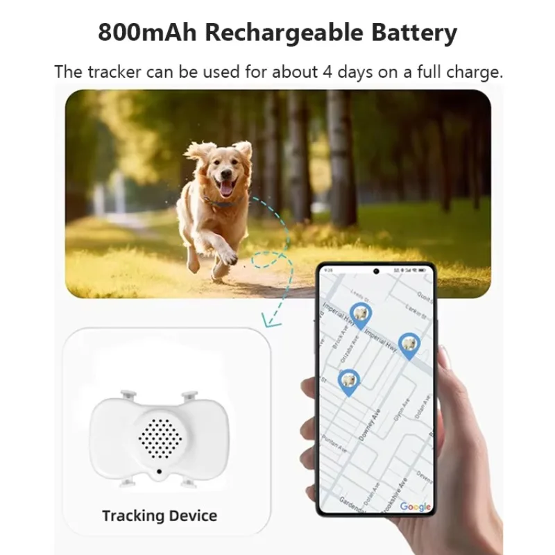 

New Xexun Newest Waterproof Pet Cat Dog Anti-lost Device Smart Locator Tracking Mini GPS Pet Tracker Collar With Free Tracking A
