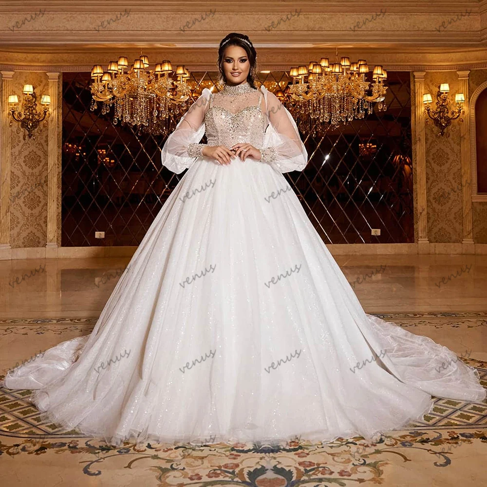 Exquisite Wedding Dresses A Line Tulle Tiered Bridal Gown Beading Appliques Pretty свадебное платье Vestidos De Novia Customized