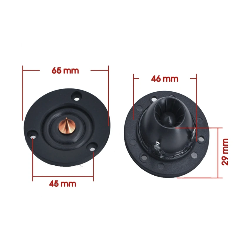 وحدة مكبر صوت على شكل قبة نيوديميوم ، غشاء حرير صيني ، مكبر صوت تريبل ، مسرح منزلي للسيارة ، 2 2 بوصة