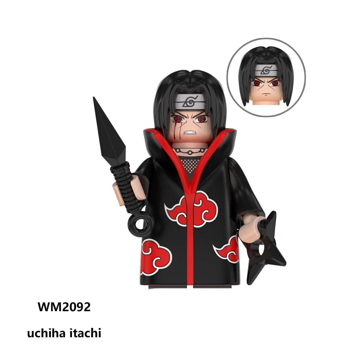 Naruto Jiraiya Gaara Sasuke Uchiha Obito Itachi Mardara Kakashi Anime Mini-Bausteine Figuren WM6105 WM6106 WM6107 WM6111 WM6113