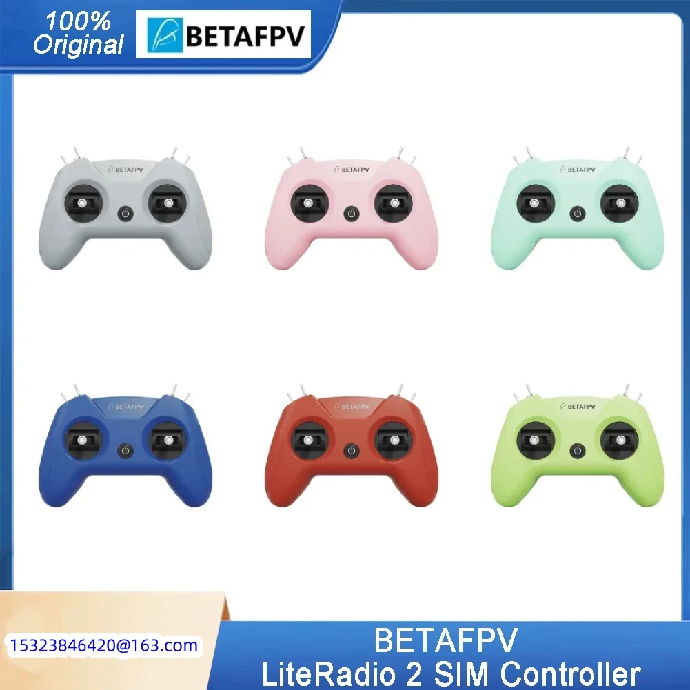 BETAFPV LiteRadio 2 8-Channel Simulator Controller - Compatible with DJI, Phoenix RC6, AeroFlyRC8 & STEAM Emulators