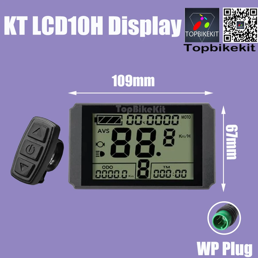 Ebike KT LCD9 Meter Display with Julet WP/SM Plug LED890 LED900S KT LCD3/4/5/8/9/10H/11 LCD Display for KT Controller