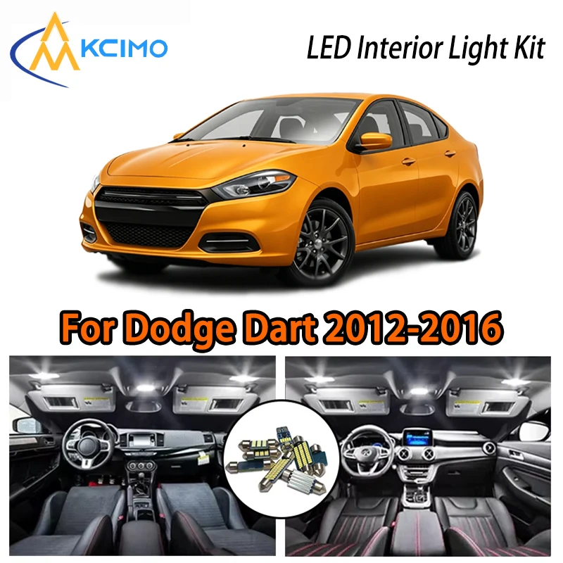 

Accessories LED Lights For Dodge Dart 2012-2016 Interior, Two Colors Choice Interior Kit Decor