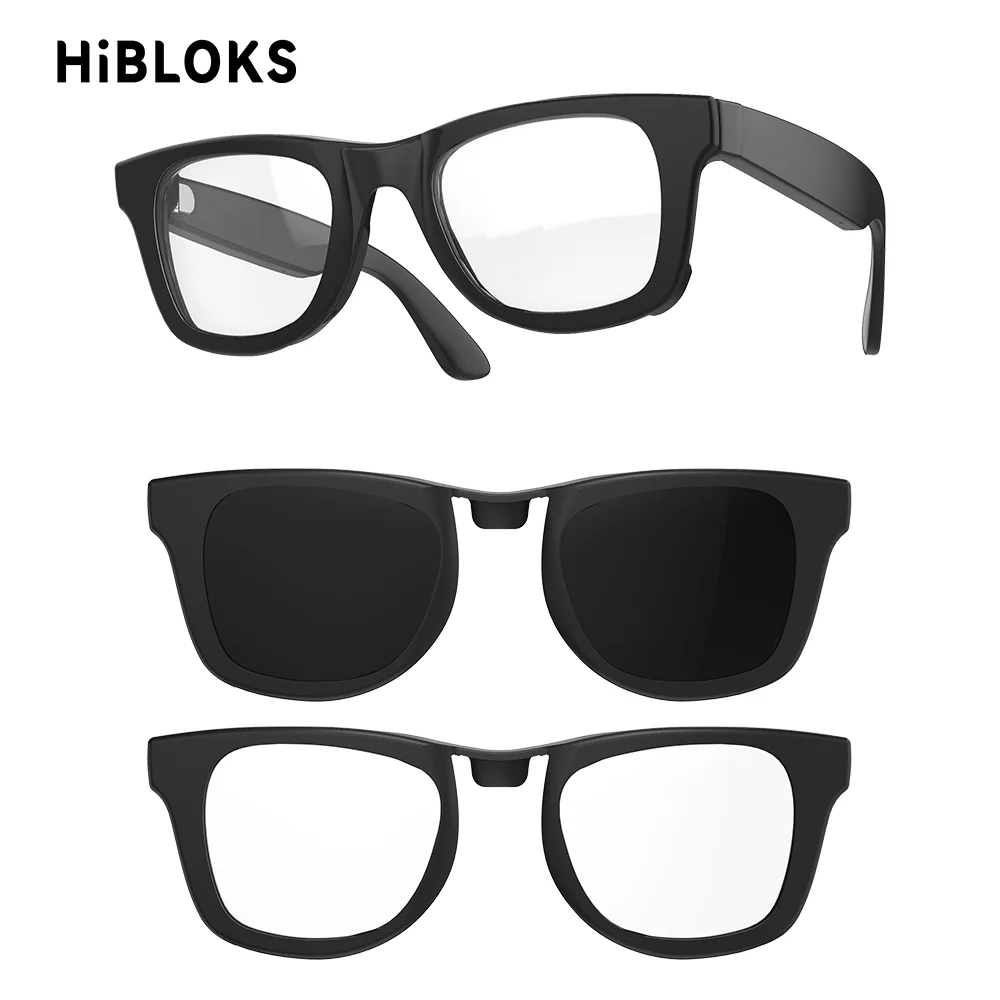Клипса HIBLOKS для камеры с LED-подсветкой для умных очков RayBan Meta Wayfarer RW4012/RW4008/RW4006, аксессуар для блокировки света