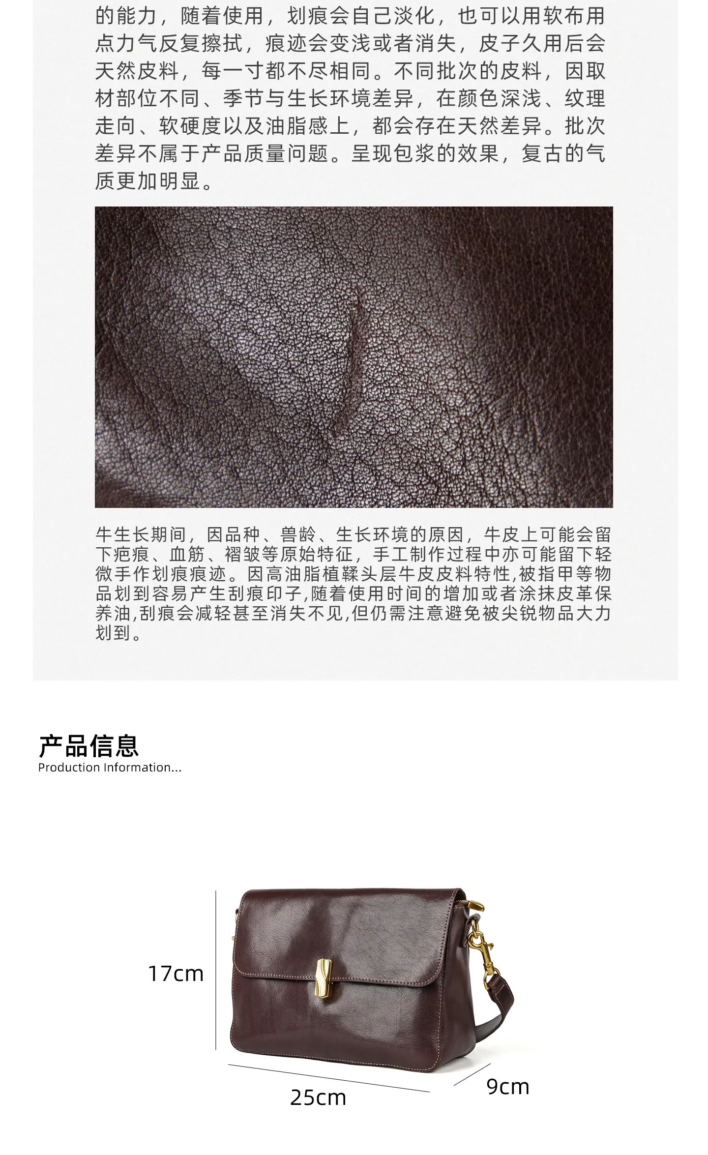 Designer-Handtasche aus handgefertigtem Rindsleder, Damen-Umhängetasche für Wochenend-Shopping, echte Leder-Umhängetasche für Frauen – Detail 1