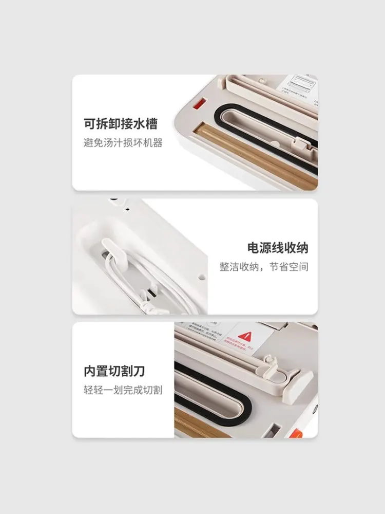 Vacuum plastic sealing machine Vacuum sealing machine household automatic food sealing and preservation Commercial packaging