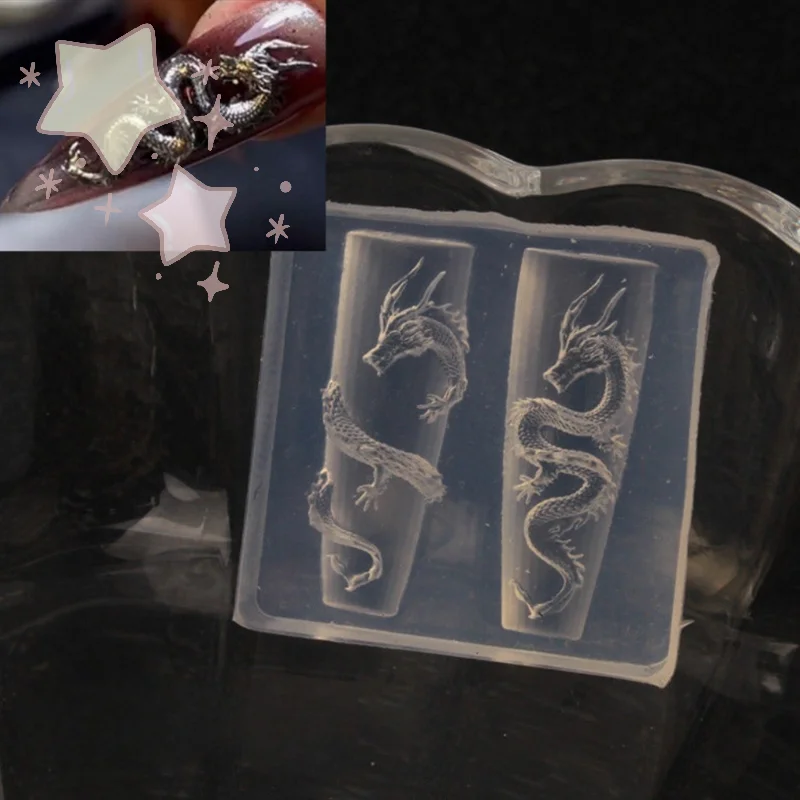 Cartoon Mini Schlange Silikon Nagel Form Stanzen Vorlage Für Stereoskopischen Nagel Dekorationen DIY Maniküre Design Werkzeuge