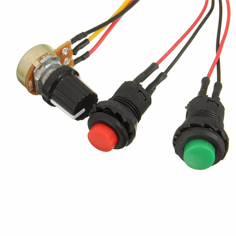 Governador do Motor DC PWM, Interruptor Avançado e Reverso, Controlador do Motor, 6V, 12V, 24V, 1Pc