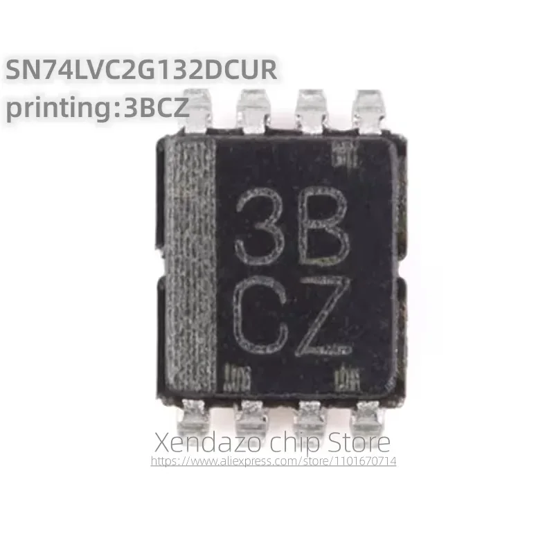 10pcs/lot SN74LVC2G132DCUR printing 3BCZ VSSOP-8 package Original genuine Dual channel 2-input NAND gate logic chip
