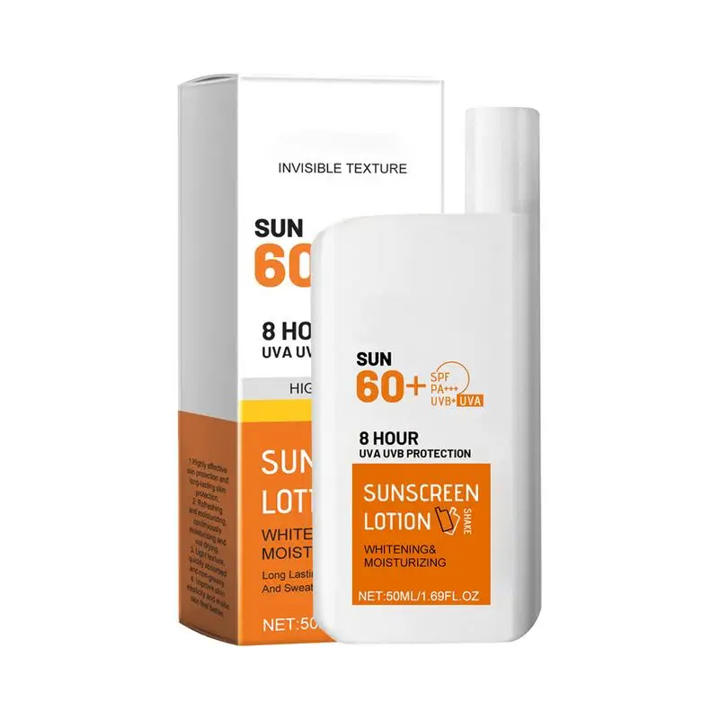 50ml Lightweight Daily Sunscreen Light Feel Sunscreen Lotion Whitening Cream Face Protector Solar Sun Blocker Isolation Lotion