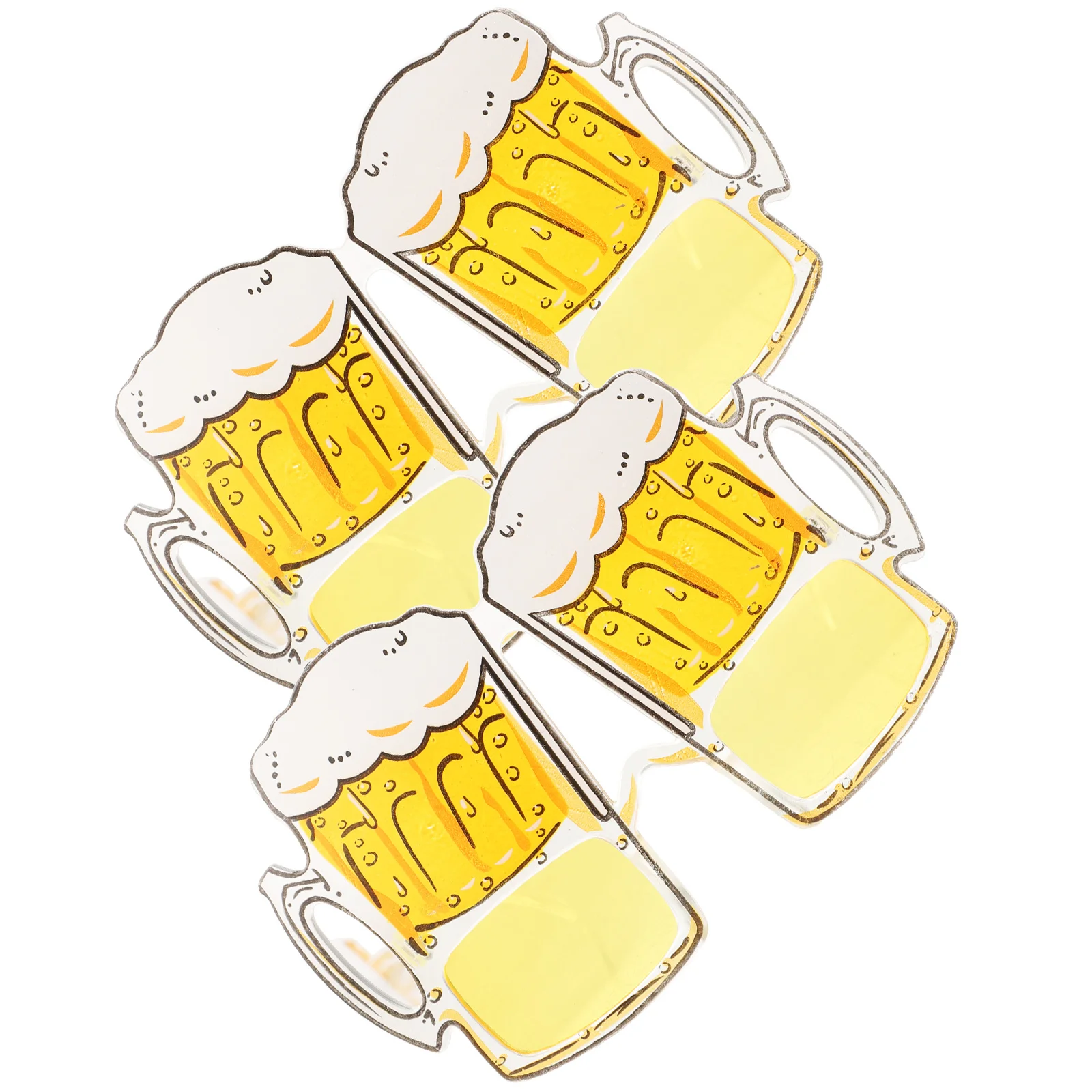 2 قطعة كوب البيرة النظارات الجدة نظارات الحفلات تسرب تأثير تصميم ل زي الحدث أداء ملحق كوب البيرة النظارات #3