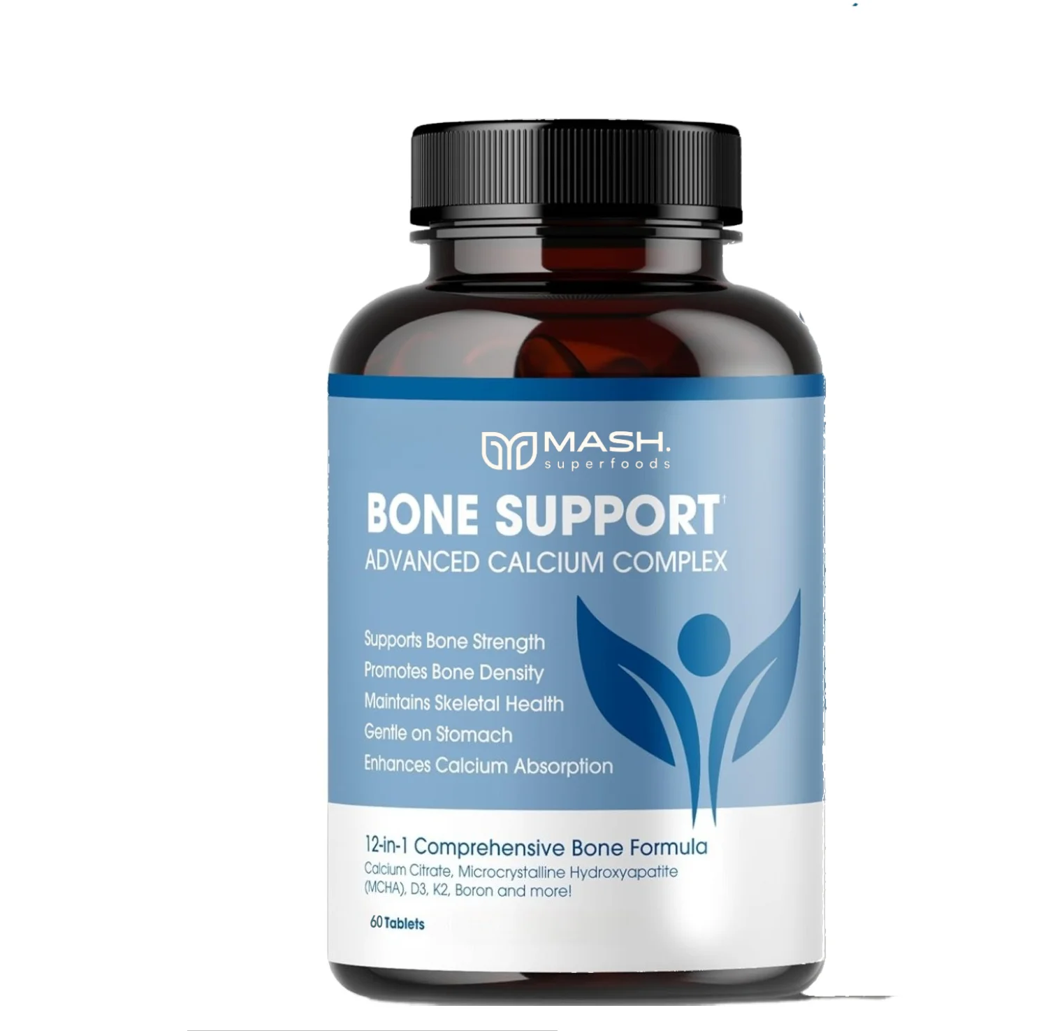 Bone Support | Vitamin D and K Complexes Combined with Calcium Citrate Supplements Help Strengthen Bone Health and Function