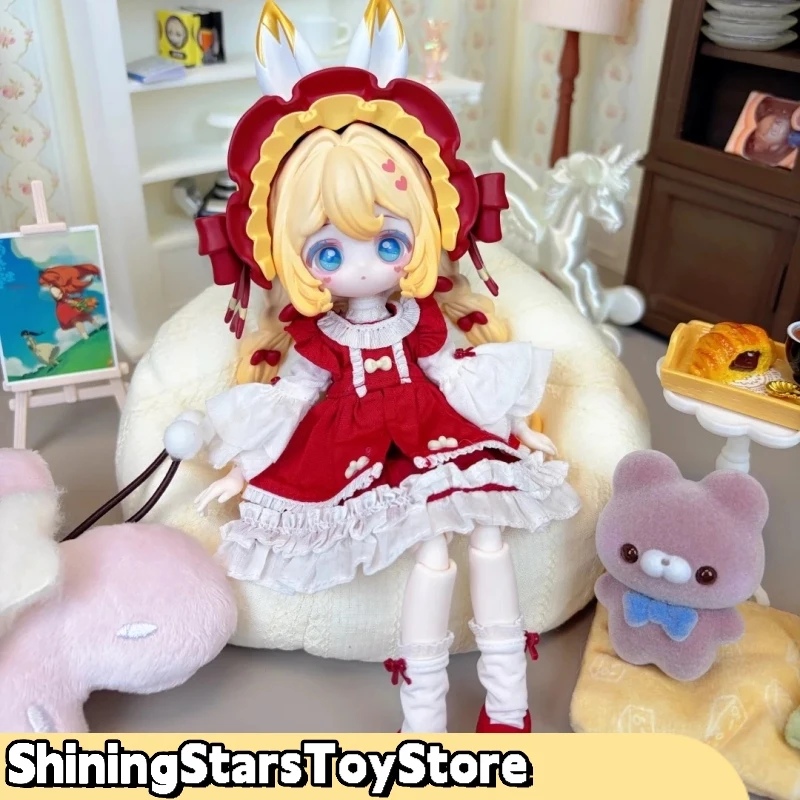 New Lulu Elf Blind Box Story Mystic Realm Pact Series 1/8 Bjd Cute Doll Trendy Toy Mystery Box Model Ornaments Gifts Collectors