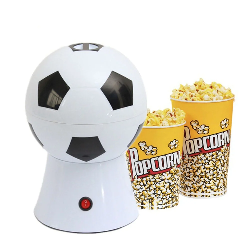 Household Electric Football Popcorn Machine Popcorn Machine Fully Automatic Healthy Oil-free Sugar-free Popcorn Machine