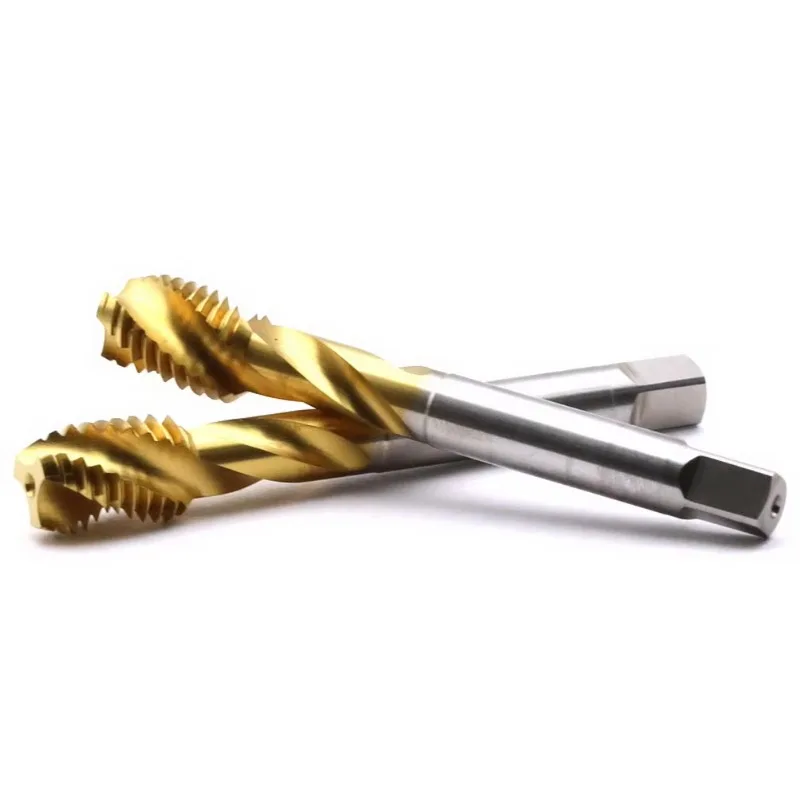 CNC Machine M2.5 X 0.45 Tin Coating Spiral Pointed Screw Tap for Better Chip Remover