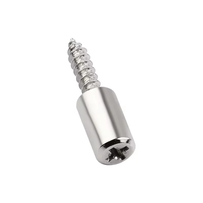 

1/16Set with Rubber Sleeve Laminate Cross Self-tapping Screw Support Wardrobe Cabinet Glass Hard Nonslip Partition Nail