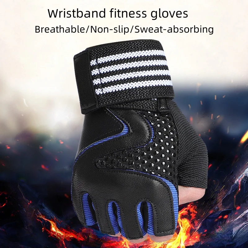 

Grip Strength Weightlifting Fitness Gloves Anti Slip Wrist Protectors Training Men's Women's Fitness Outdoor Tactical Gloves