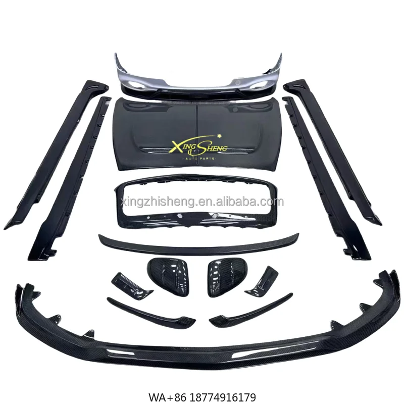 

Для внешней модификации летающей шпоры для Mansory Аэродинамический комплект с боковым спойлером ветрового лопасти из углеродного волокна