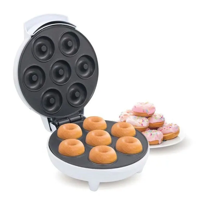 Donut Maker 1PC Cake Maker 7 Holes Mini Round Cake Household Breakfast Machine Children Homemade Snacks Cooking Appliances