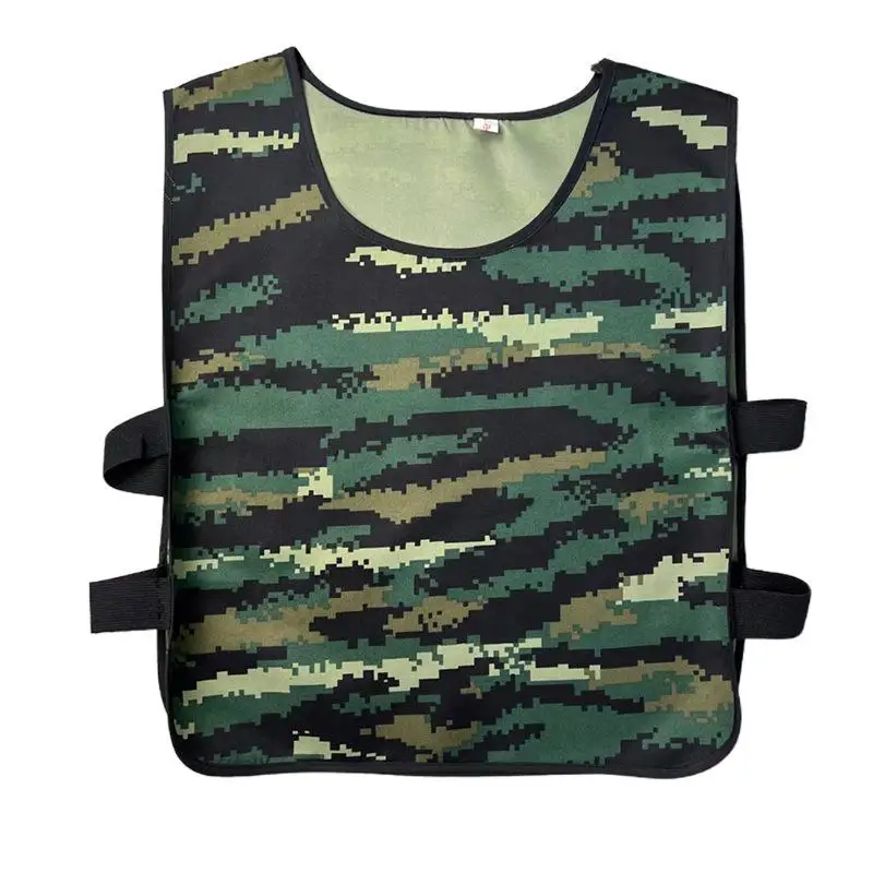 Camouflage Children's Adult Vest Print LOGO Combat Tactics Training Activity Vest Student Military Training Summer Camp Clothing
