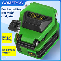 COMPTYCO High Precision FTTH Fiber Optic Cutter for Fusion Splicing AUA-6C hot melt tools Optical Fiber Cleaver
