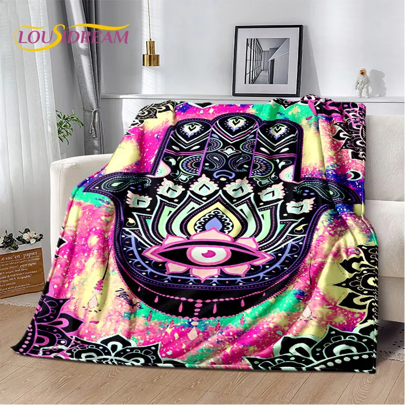 Nazar Evil Eye Tree of Life Soft Plush Blanket,Flannel Blanket Throw Blanket for Living Room Bedroom Bed Sofa Picnic Cover Kids