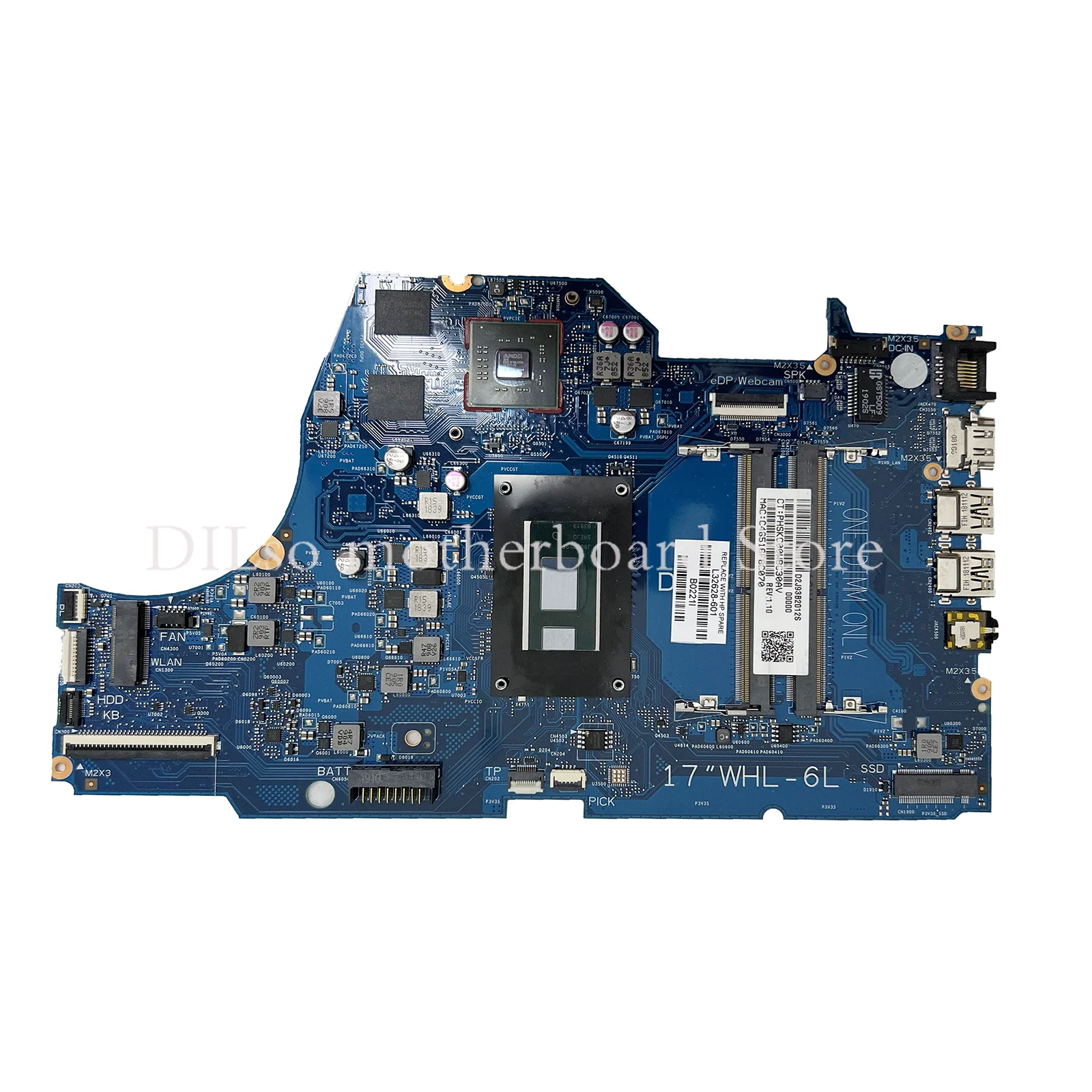 KEFU 17-BY Mainboard For HP TPN-L133 17T-BY 17-CA Laptop Motherboard W/ i5-8265U DSC 520-V2G L32628-601 L32628-001 6050A3022701