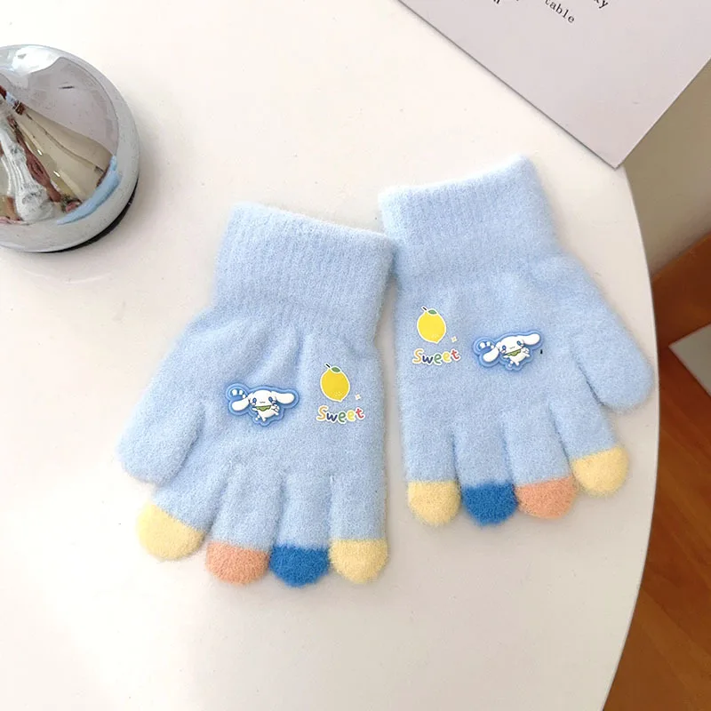 

Для зимних теплых перчаток Kuromi — милые перчатки для письма нового стиля для мальчиков и девочек с дизайном на все пальцы