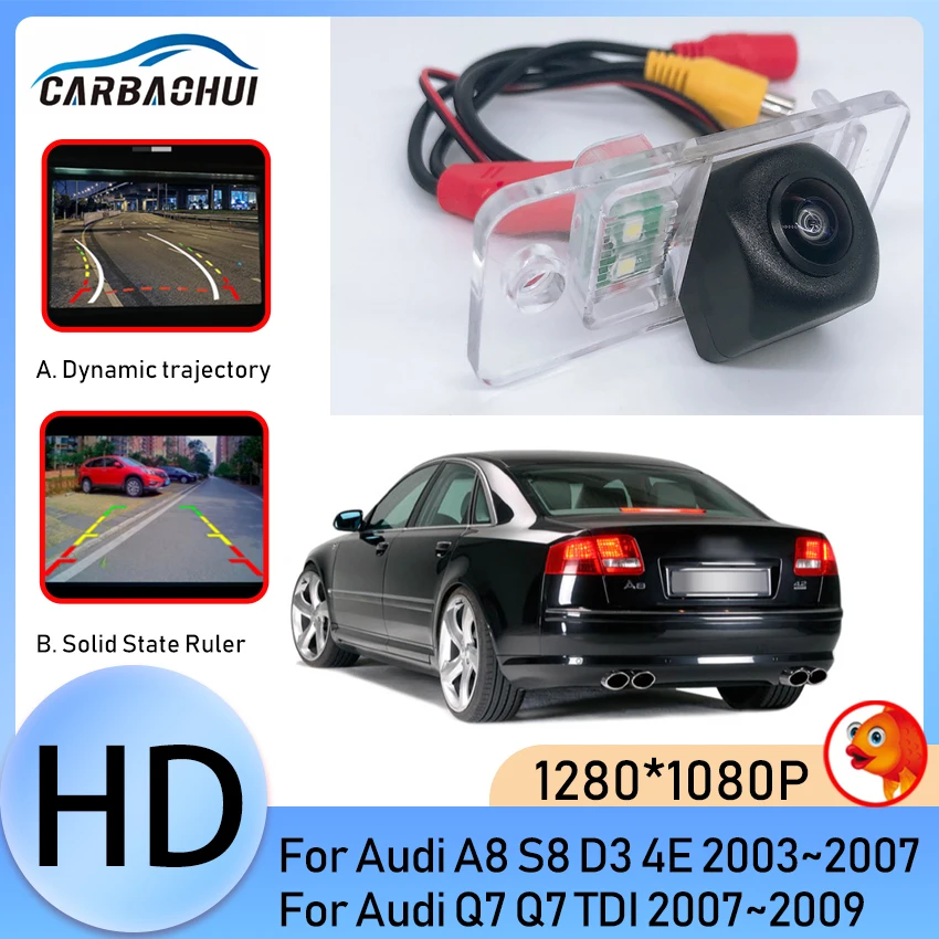 

HD CCD Waterproof Fisheye Car Rear View Camera Car Reverse Parking Monitor For Audi A8 S8 D3 4E 2003~2007 Q7 Q7 TDI 2007~2009