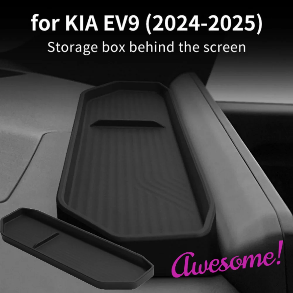 

For Kia EV9 2024-2025 Dashboard Storage Tray Car Interior Accessories Central Control Screen Rear Storage Pad Car Accessories