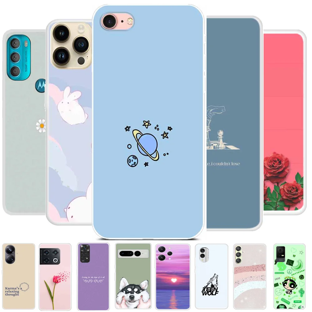 Soft TPU Cover for Iphone 8 Plus 6 Case Silicone Phones Protector Shell for Apply Iphone 7 6s Plus Cases Iphone6 Clear Bumper