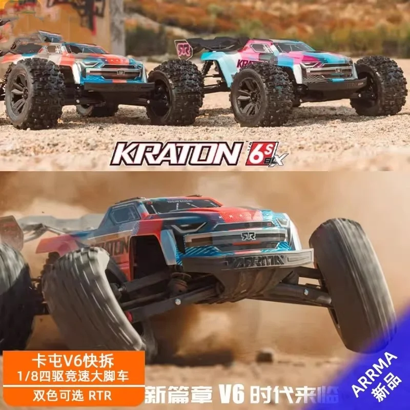 

ARRMA 1/8 Karton Kraton V6 6S с дистанционным управлением, электрический гоночный внедорожник Bigfoot, бесщеточный внедорожник RTR