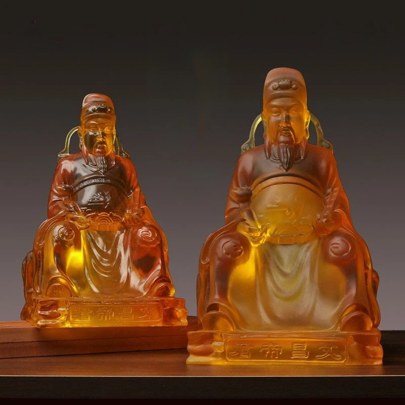 

Статуэтка Императора Вэньчана из смолы с эффектом водной глазури, статуя Будды для храма, дома, гостиной, декор